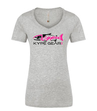 Load image into Gallery viewer, Ladies V-Neck - Athletic Grey - Kype Gear
