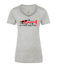 Load image into Gallery viewer, Ladies V-Neck - Athletic Grey - Kype Gear