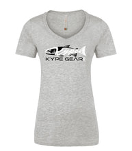 Load image into Gallery viewer, Ladies V-Neck - Athletic Grey - Kype Gear