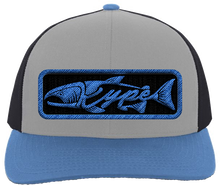 Load image into Gallery viewer, Snapback Trucker - Heather Grey/Charcoal/Ocean Blue Patch - Kype Gear