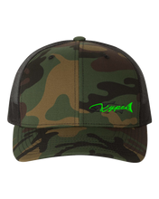 Load image into Gallery viewer, Snapback Trucker - Green Camo/Black - Kype Gear
