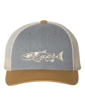 Load image into Gallery viewer, Snapback Trucker - Heather Grey/Birch/Amber Gold - Kype Gear
