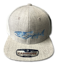 Load image into Gallery viewer, Snapback Trucker Flatbrim - Grey/Ocean Blue - Kype Gear
