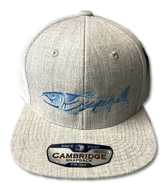 Snapback Trucker Flatbrim - Grey/Ocean Blue - Kype Gear