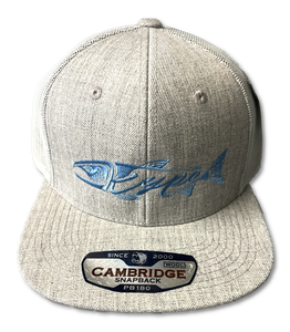 Tsunami Fishing Trucker Hat with Full Back, Gray