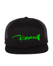 Load image into Gallery viewer, Snapback Trucker - 7 Panel - Black - Kype Gear
