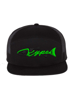 Snapback Trucker - 7 Panel - Black - Kype Gear
