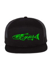 Load image into Gallery viewer, Snapback Trucker - 7 Panel - Black - Kype Gear
