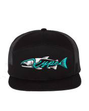 Load image into Gallery viewer, Snapback Trucker - 7 Panel - Black - Kype Gear
