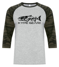Load image into Gallery viewer, Kype Baseball Tee - Athletic Grey/Black Camo - Kype Gear
