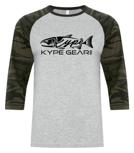 Kype Baseball Tee - Athletic Grey/Black Camo - Kype Gear