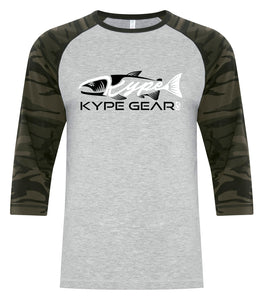 Kype Baseball Tee - Athletic Grey/Black Camo - Kype Gear