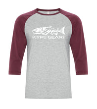 Load image into Gallery viewer, Baseball Tee Athletic Grey-Cardinal Heather - Kype Gear
