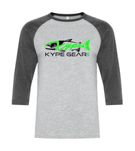 Load image into Gallery viewer, Kype Baseball Tee Athletic Grey-Charcoal Heather - Kype Gear
