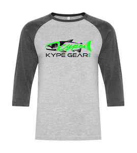 Kype Baseball Tee Athletic Grey-Charcoal Heather - Kype Gear