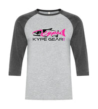 Load image into Gallery viewer, Kype Baseball Tee Athletic Grey-Charcoal Heather - Kype Gear
