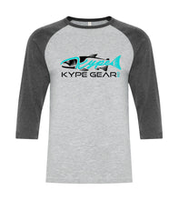 Load image into Gallery viewer, Kype Baseball Tee Athletic Grey-Charcoal Heather - Kype Gear
