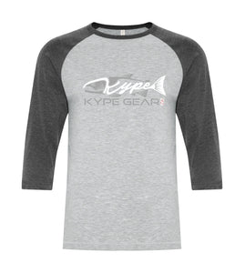 Kype Baseball Tee Athletic Grey-Charcoal Heather - Kype Gear