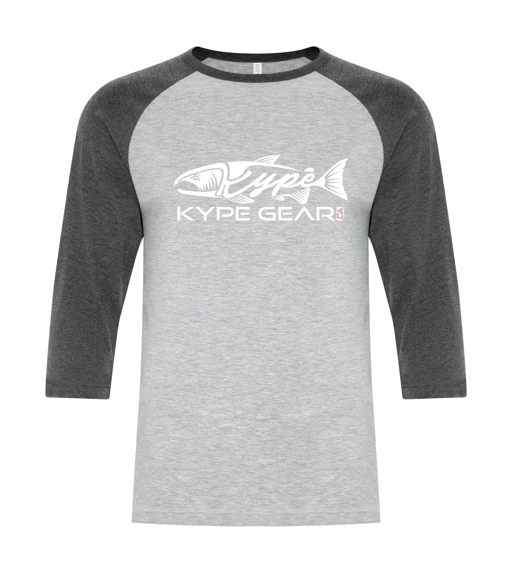 Kype Baseball Tee Athletic Grey-Charcoal Heather - Kype Gear