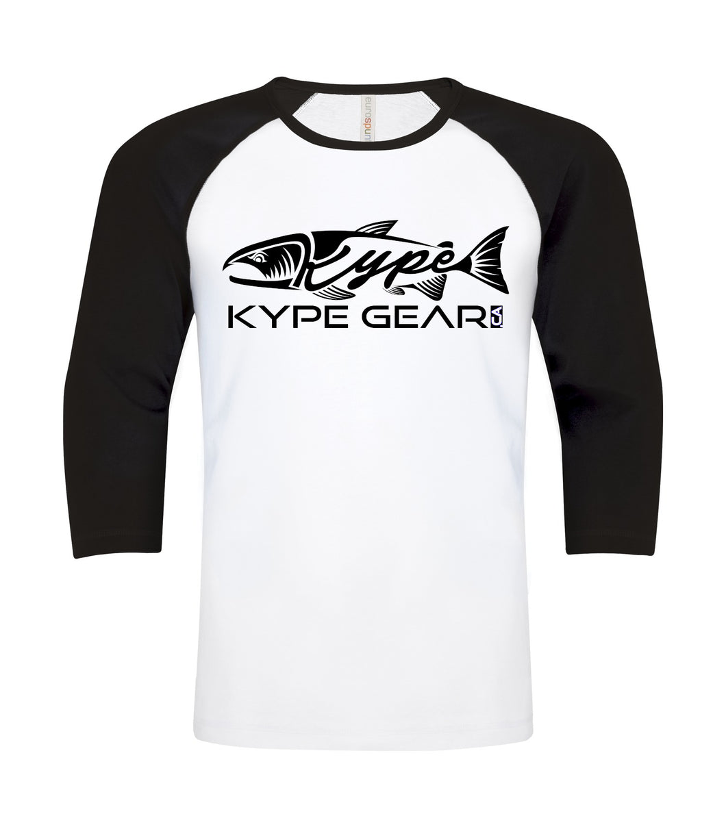 Kype Baseball Tee White-Black - Kype Gear