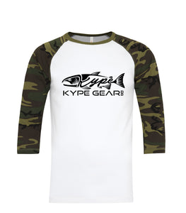 Kype Baseball Tee - White/Camo - Kype Gear