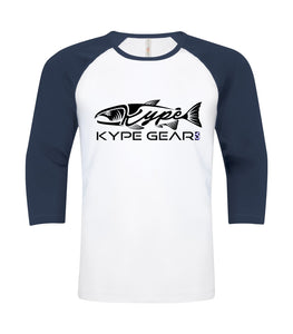 Kype Baseball Tee White-Navy - Kype Gear