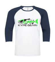 Load image into Gallery viewer, Kype Baseball Tee White-Navy - Kype Gear

