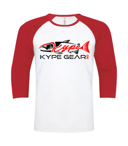Kype Baseball Tee White-Red - Kype Gear