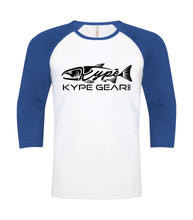 Load image into Gallery viewer, Kype Baseball Tee White-Royal - Kype Gear
