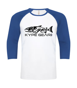 Kype Baseball Tee White-Royal - Kype Gear