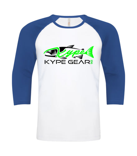 Kype Baseball Tee White-Royal - Kype Gear