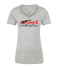 Load image into Gallery viewer, Ladies V-Neck - Athletic Grey - Kype Gear
