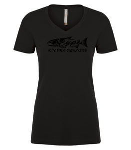 Ladies V-Neck - Black - Kype Gear