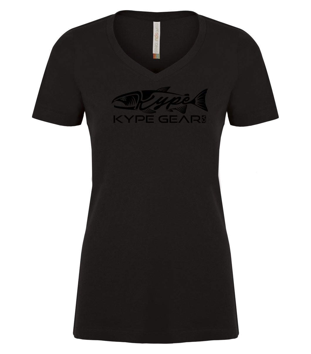 Ladies V-Neck - Black - Kype Gear