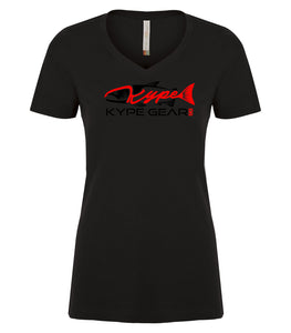Ladies V-Neck - Black - Kype Gear