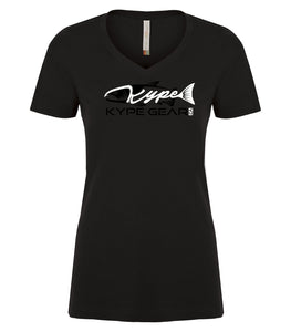 Ladies V-Neck - Black - Kype Gear