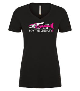 Ladies V-Neck - Black - Kype Gear