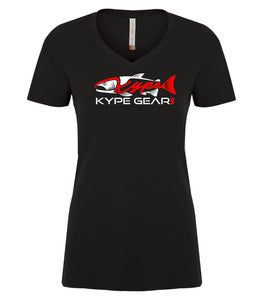 Ladies V-Neck - Black - Kype Gear