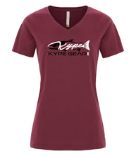 Load image into Gallery viewer, Ladies V-Neck - Cardinal Heather - Kype Gear
