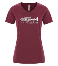 Load image into Gallery viewer, Ladies V-Neck - Cardinal Heather - Kype Gear
