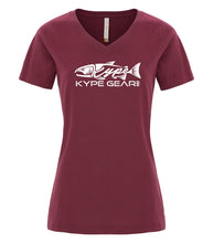 Load image into Gallery viewer, Ladies V-Neck - Cardinal Heather - Kype Gear
