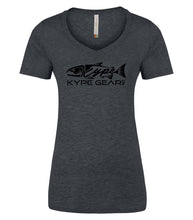 Load image into Gallery viewer, Ladies V-Neck - Charcoal Heather - Kype Gear
