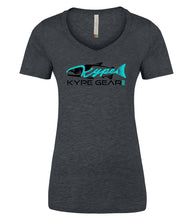 Load image into Gallery viewer, Ladies V-Neck - Charcoal Heather - Kype Gear
