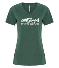 Load image into Gallery viewer, Ladies V-Neck - Forest Heather - Kype Gear
