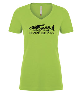 Ladies V-Neck - Lime Shock - Kype Gear