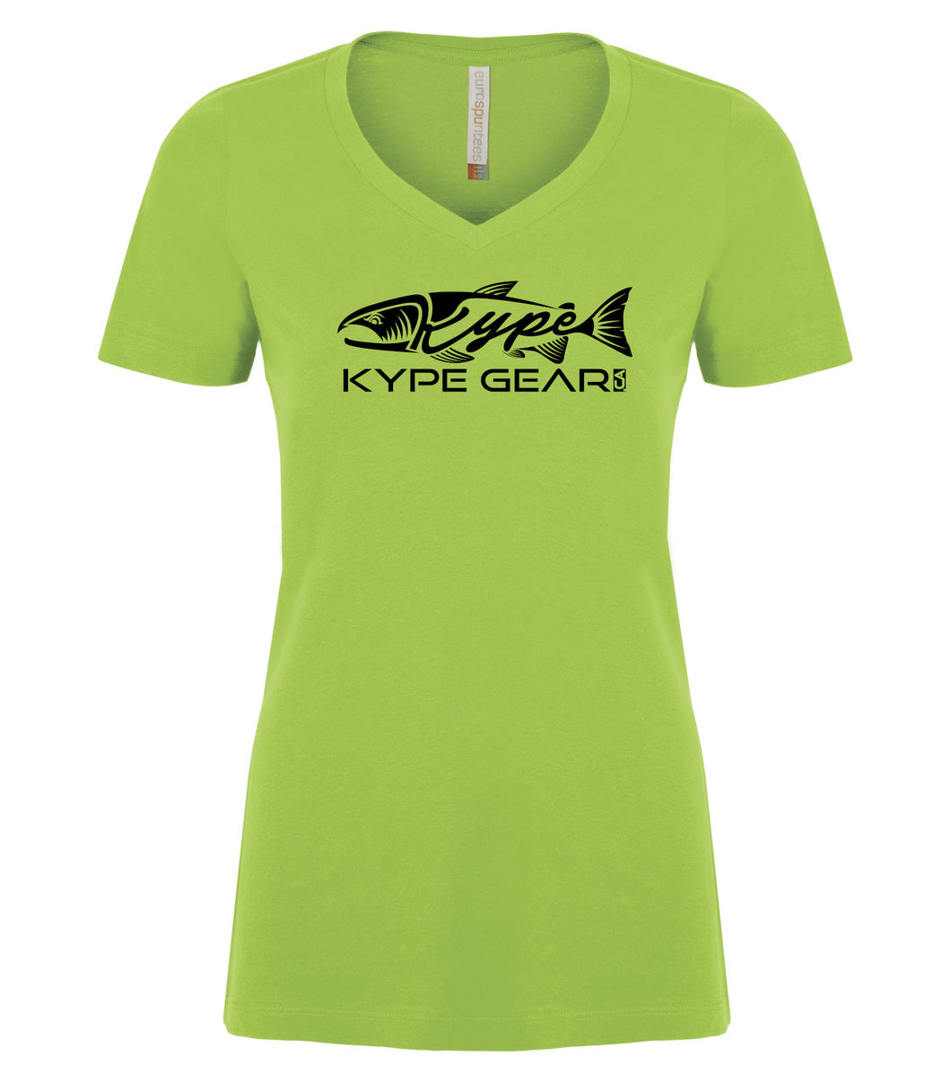 Ladies V-Neck - Lime Shock - Kype Gear
