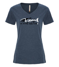Load image into Gallery viewer, Ladies V-Neck - Navy Heather - Kype Gear

