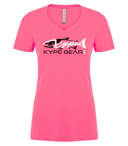 Ladies V-Neck - Pink - Kype Gear