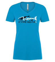 Load image into Gallery viewer, Ladies V-Neck - Sapphire - Kype Gear
