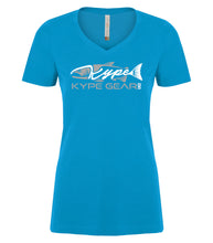 Load image into Gallery viewer, Ladies V-Neck - Sapphire - Kype Gear
